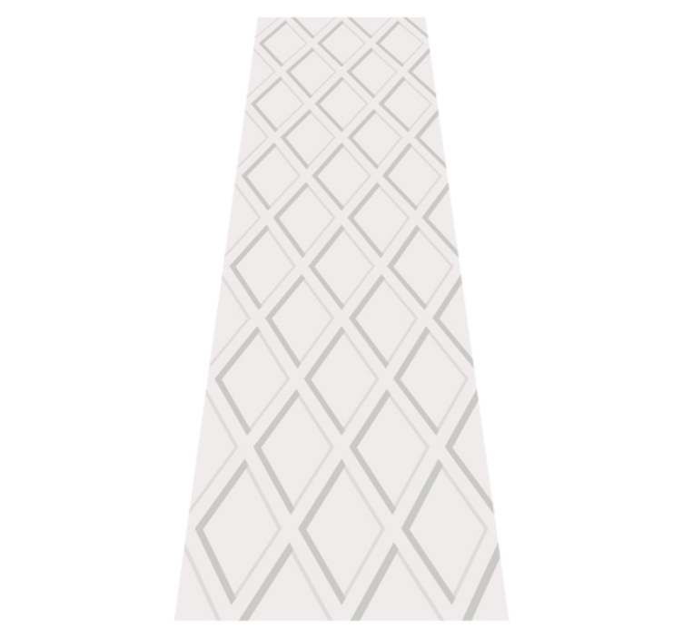 Tapis vinyle géométrique motif losanges 3d hamptons - TenStickers
