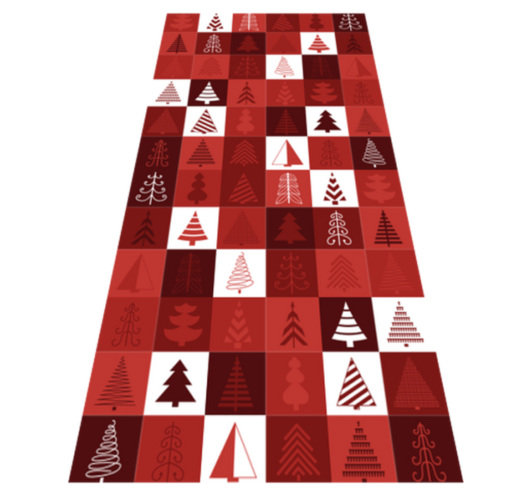 Tapis vinyle noël patchwork de noël - TenStickers