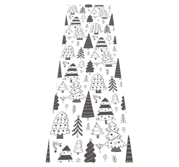 Tapis vinyle noël motif arbre de noël - TenStickers