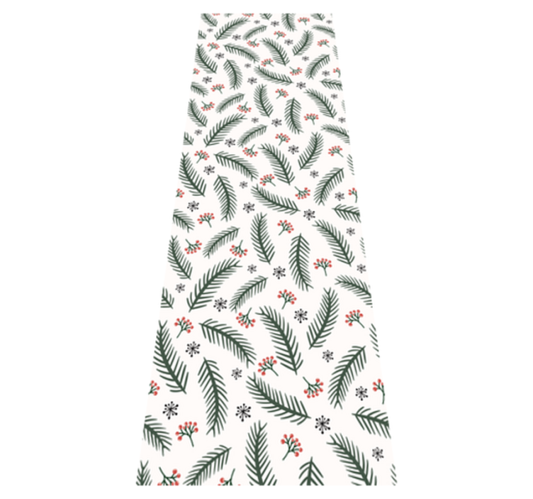 Tapis vinyle noël motif branches de pin - TenStickers