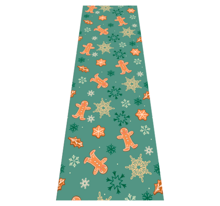 Tapis vinyle noël motif pain d'épices - TenStickers