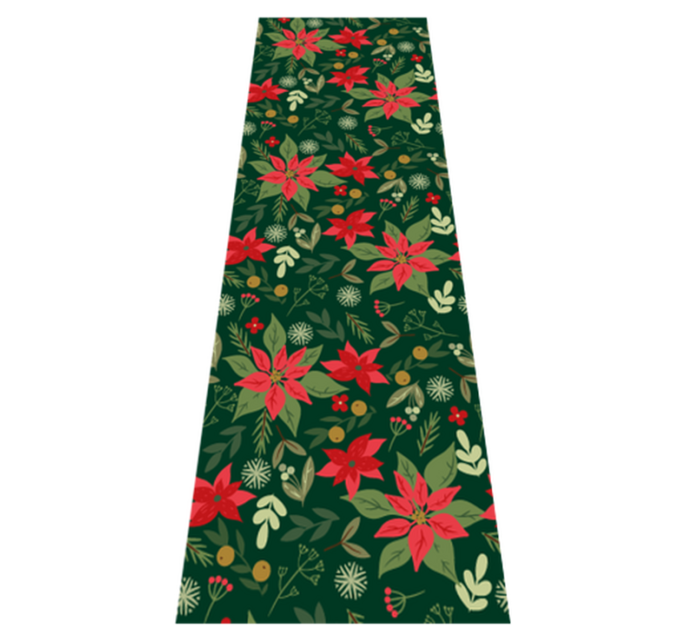Tapis vinyle noël feuilles décorations de noël - TenStickers