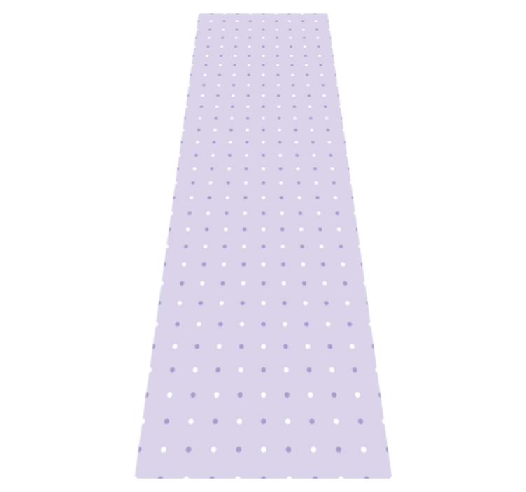 Tapis vinyle chambre motif pois blancs et violets - TenStickers
