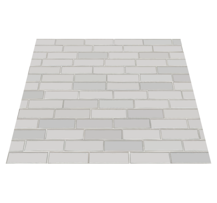 Tapis vinyle chambre briques blanches - TenStickers