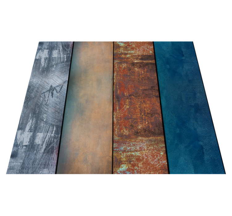 Tapis vinyle chambre panneaux texturés abstraits - TenStickers