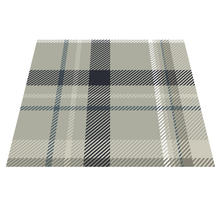 Tapis vinyle chambre en flanelle grise - TenStickers