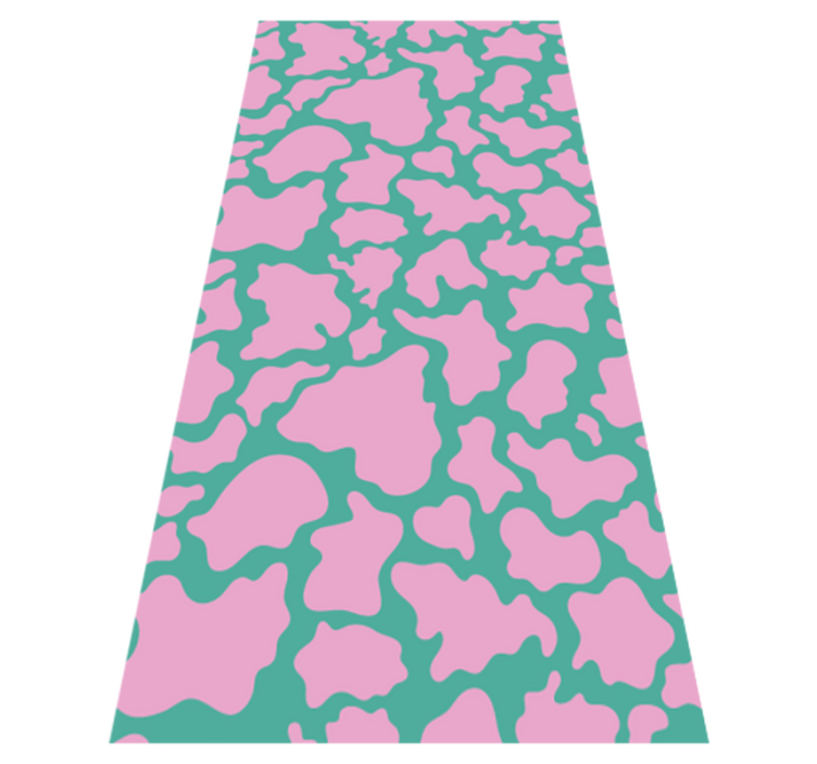 Tapis vinyle chambre motif vache coloré - TenStickers