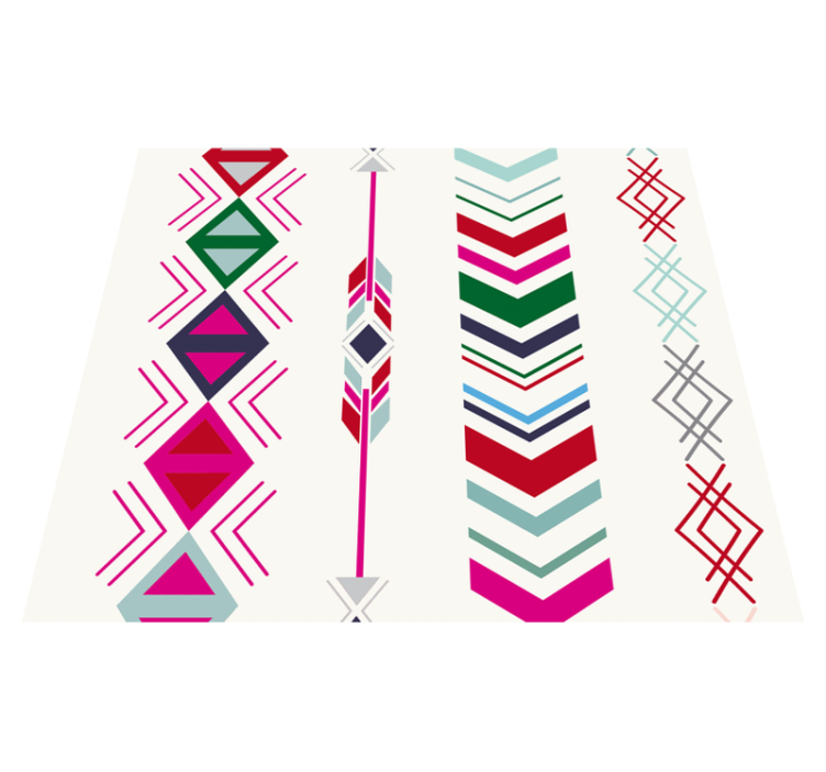 Tapis vinyle chambre flèches pastel - TenStickers