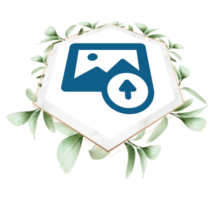 Tapis vinyle nature femme aux feuilles - TenStickers