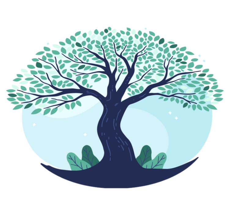 Tapis vinyle nature design d'arbres luxuriants - TenStickers
