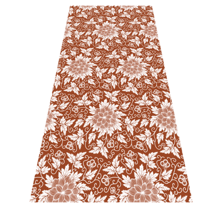 Tapis vinyle nature création de composition botanique - TenStickers