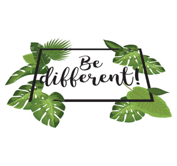 Tapis vinyle fleurs et plantes soyez différent - TenStickers