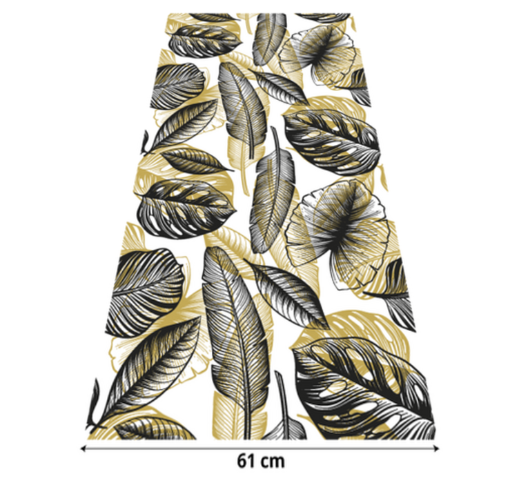 Tapis vinyle fleurs et plantes tropicales élégantes - TenStickers