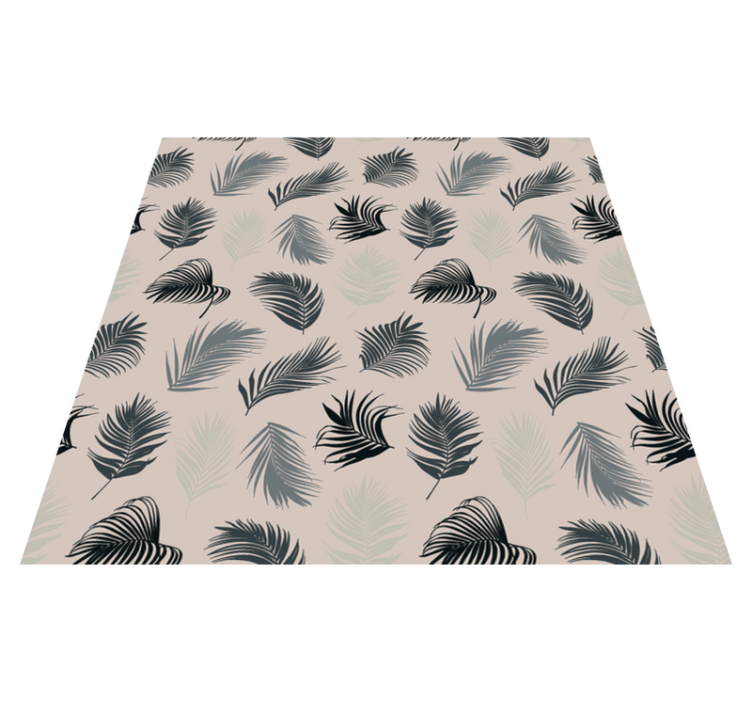 Tapis vinyle fleurs et plantes mélange luxuriant de palmiers - TenStickers