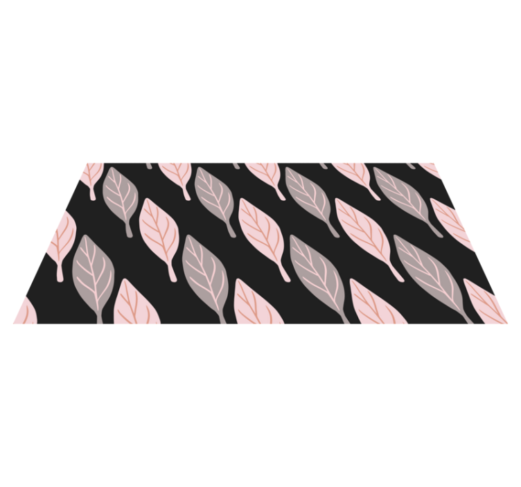 Tapis vinyle fleurs et plantes motif feuilles élégant - TenStickers