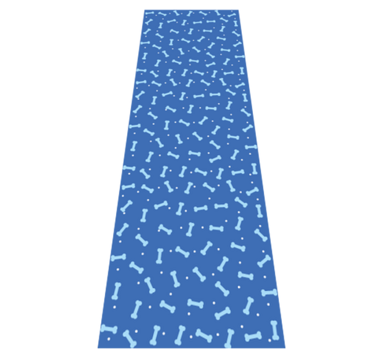 Tapis vinyle chambre fond bleu os sans couture - TenStickers