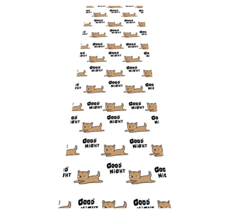 Tapis vinyle chambre chien mignon qui dort - TenStickers