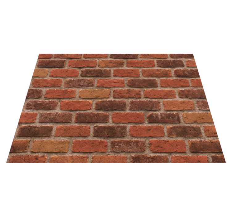 Tapis vinyle chambre pierre brique rustique - TenStickers