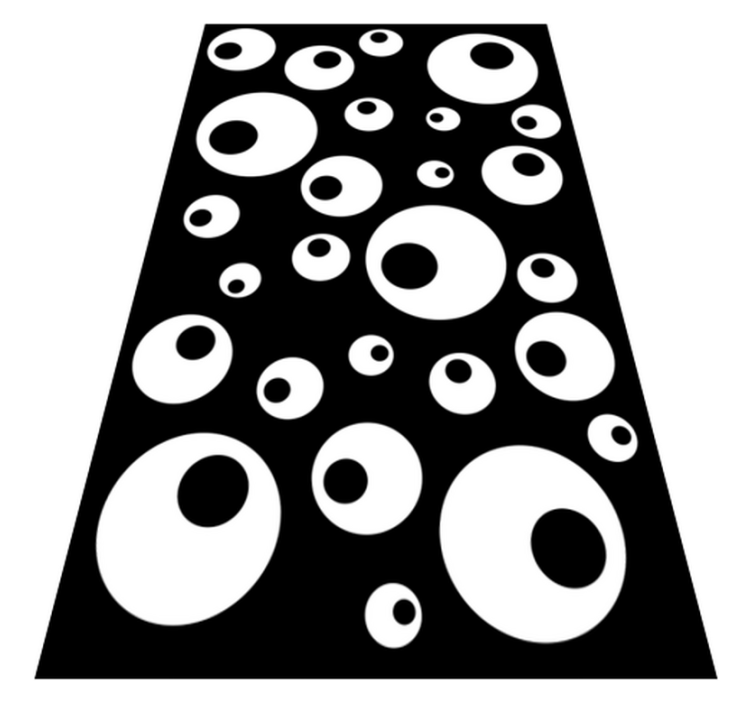 Tapis vinyle géométrique perles d'eau - TenStickers