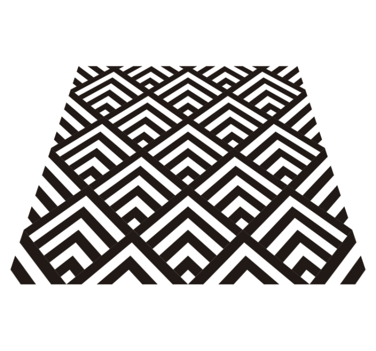 Tapis vinyle géométrique diamants - TenStickers