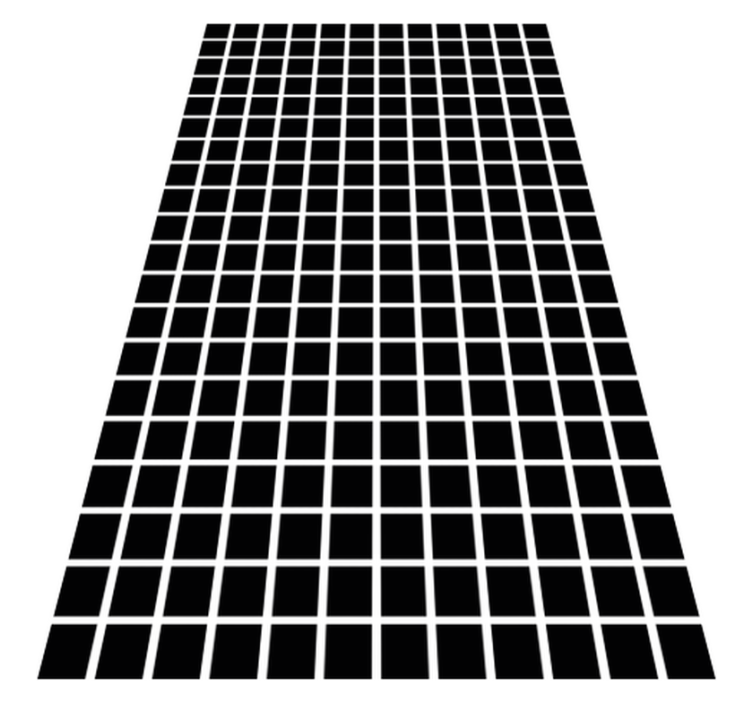 Tapis vinyle géométrique échelle de carrés gris - TenStickers