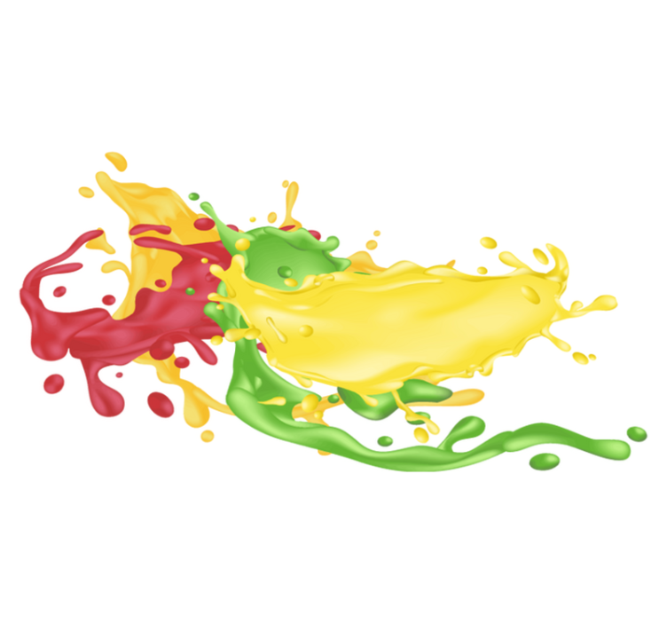 Tapis vinyle géométrique formes de couleurs Éclatantes - TenStickers