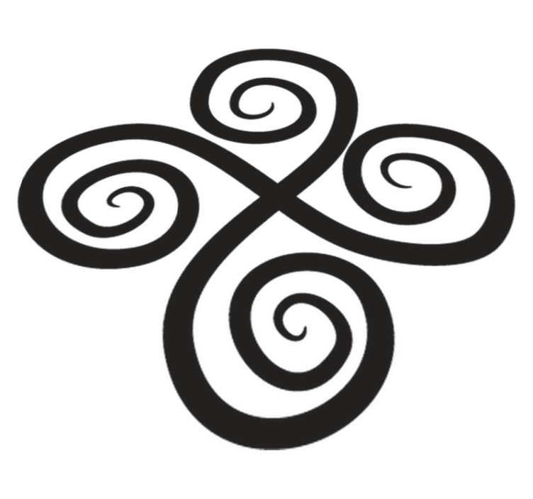 Tapis vinyle géométrique Élément Élégant en spirale - TenStickers