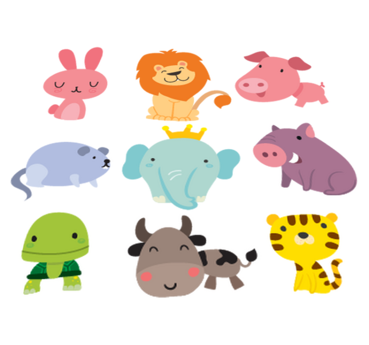 Tapis vinyle pour enfants stickers animaux enfants - TenStickers