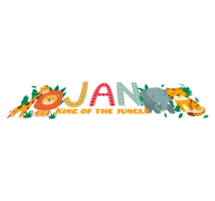 Tapis vinyle pour enfants roi de la jungle - TenStickers