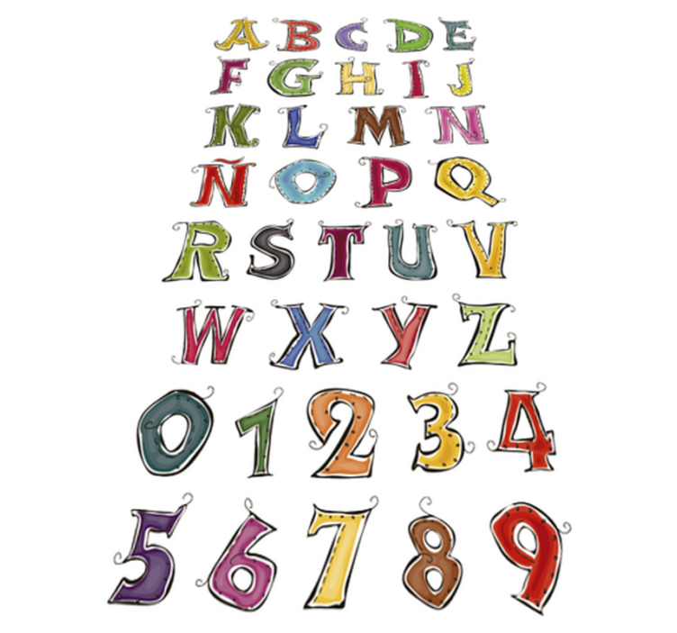 Tapis vinyle pour enfants alphabet complet espagnol - TenStickers