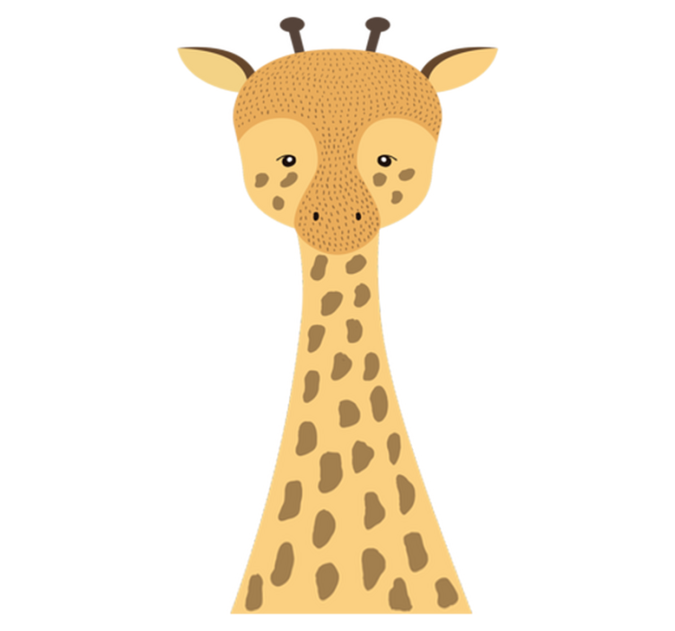 Tapis vinyle pour enfants dessin de girafe bébé - TenStickers