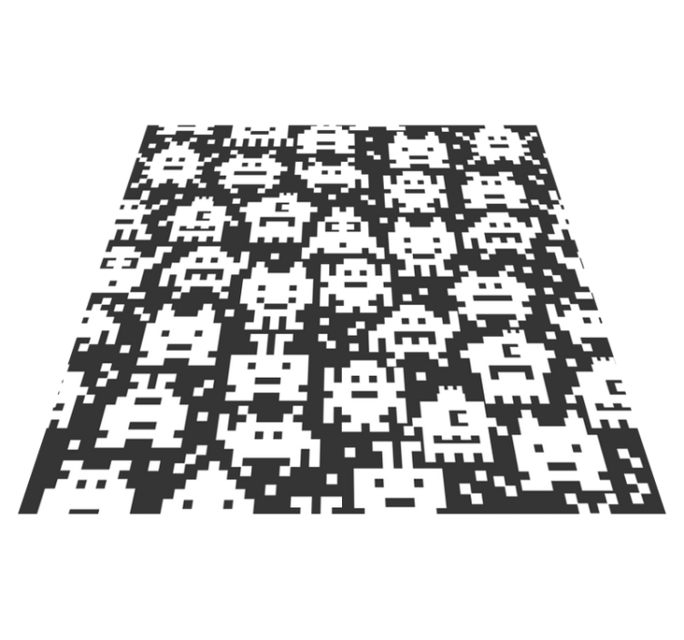 Tapis vinyle pour enfants monstres de jeux vidéo - TenStickers