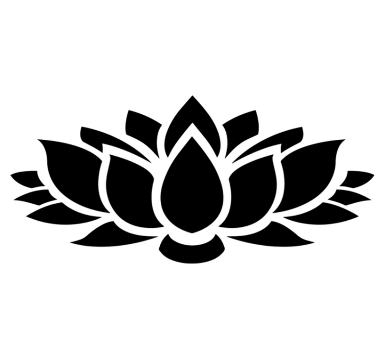 Tapis vinyle chambre lotus simple - TenStickers