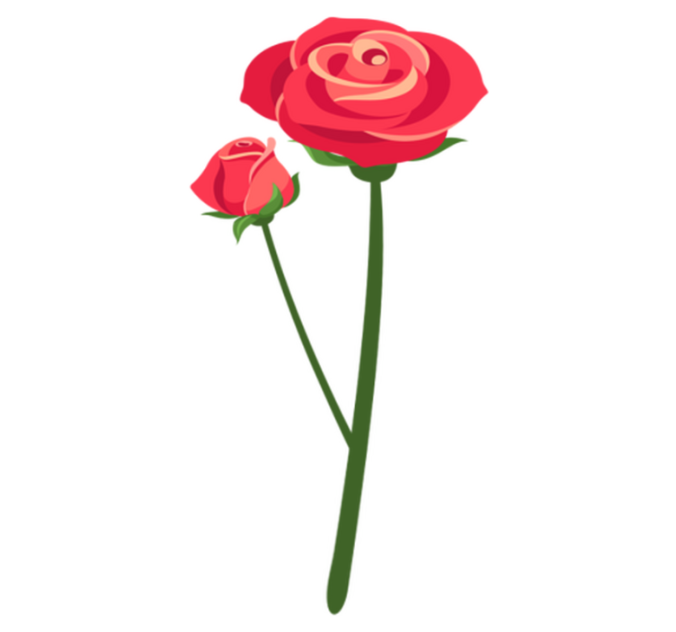 Tapis vinyle chambre 3d fleurs roses - TenStickers