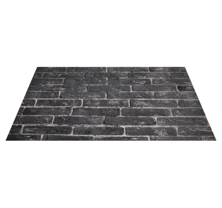 Tapis vinyle chambre mur en briques de pierre grise - TenStickers
