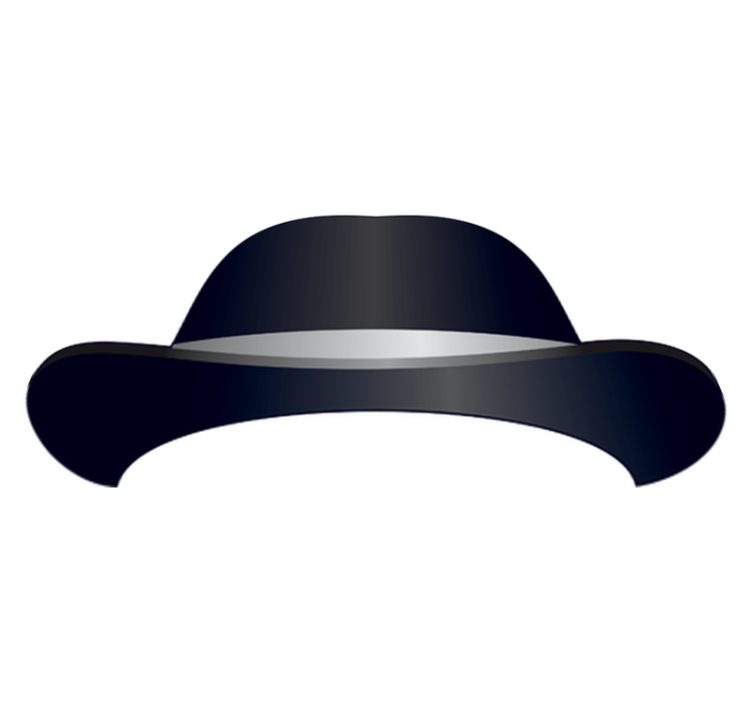 Tapis vinyle chambre chapeau haut de forme - TenStickers