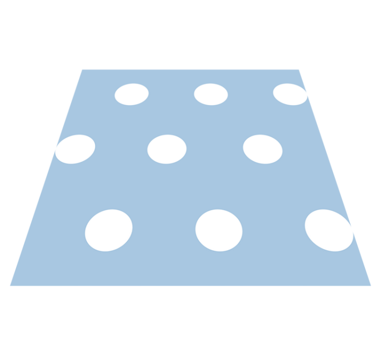 Tapis vinyle chambre à pois - TenStickers