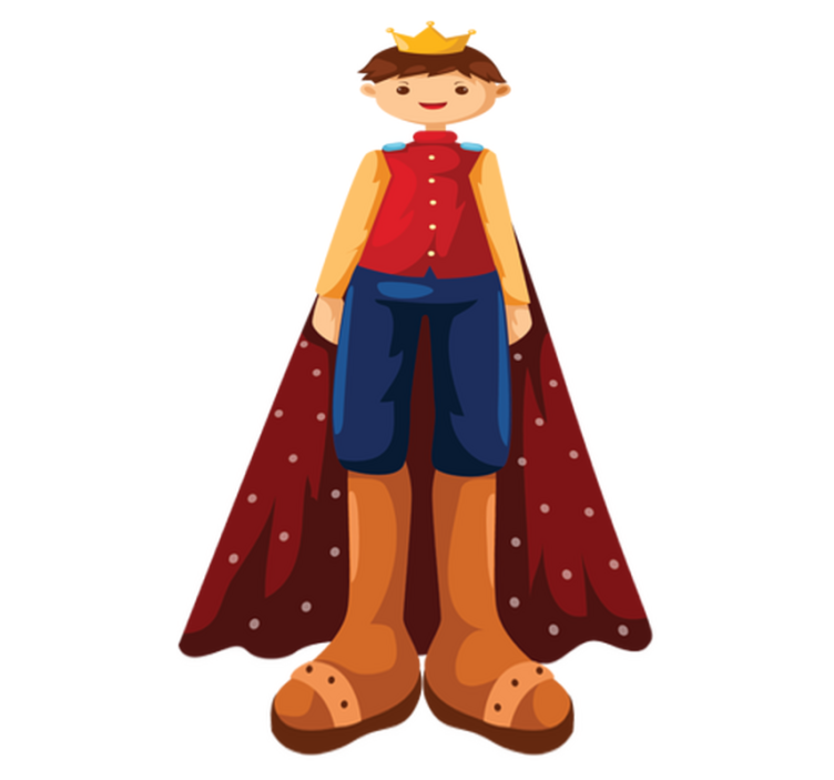 Tapis vinyle pour enfants illustration de roi - TenStickers