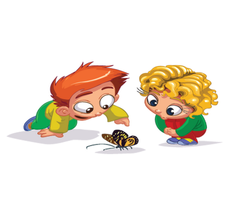 Tapis vinyle pour enfants curieux et amusants - TenStickers