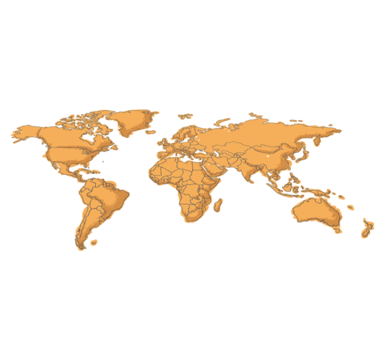 Tapis vinyle carte du monde mapamundi juvénile - TenStickers