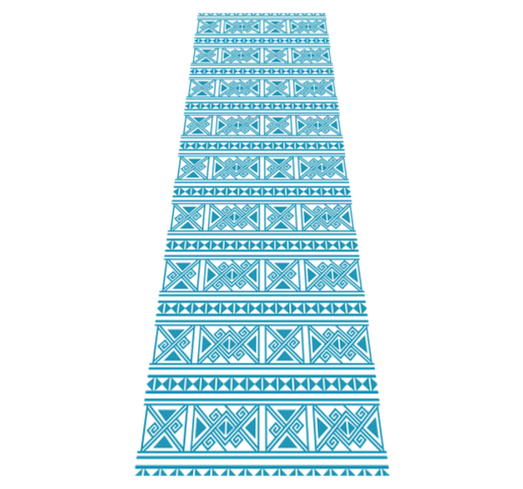 Tapis vinyle salle de bain motif bleu - TenStickers