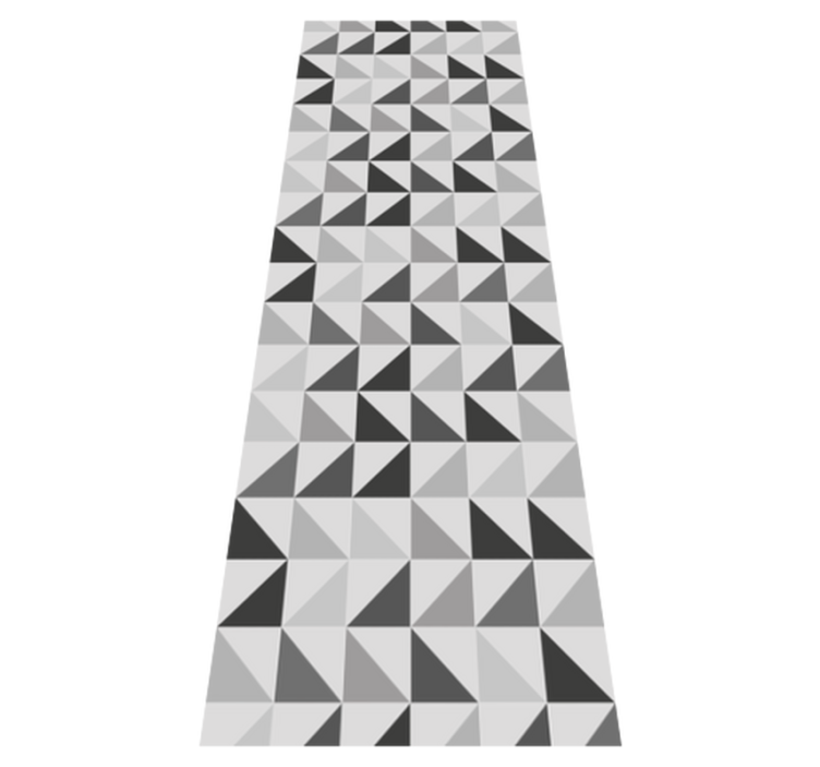 Tapis vinyle salle de bain triangles géométriques - TenStickers