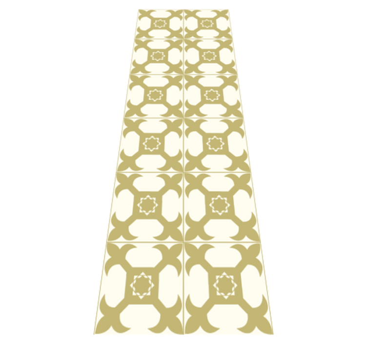 Tapis vinyle salle de bain motif carreaux élégants - TenStickers