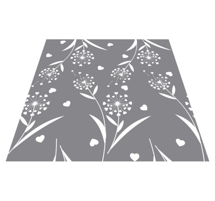 Tapis vinyle salle de bain pissenlits blancs - TenStickers