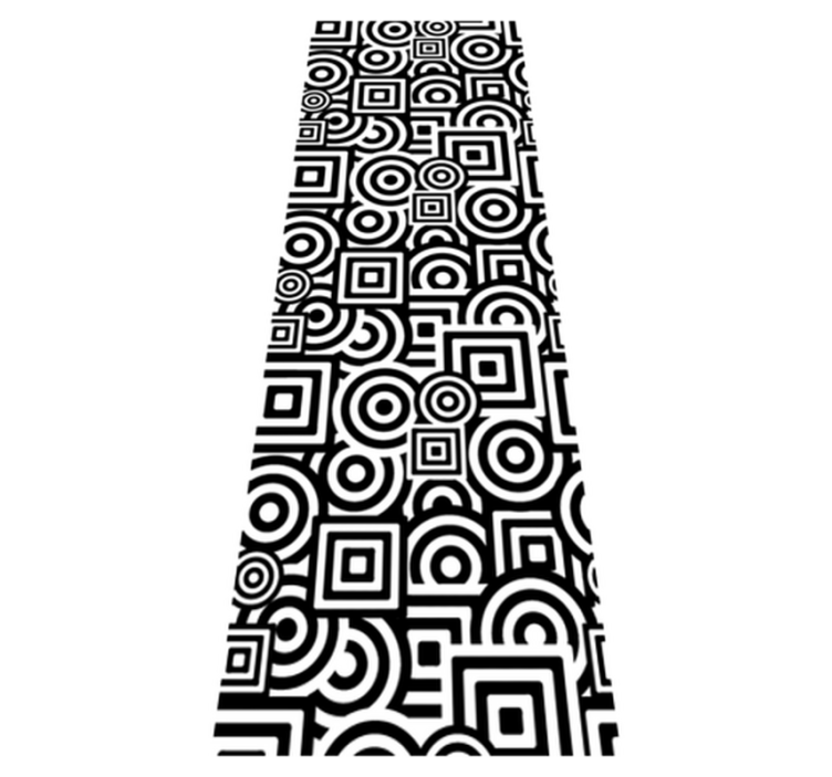 Tapis vinyle salle de bain motifs concentriques - TenStickers