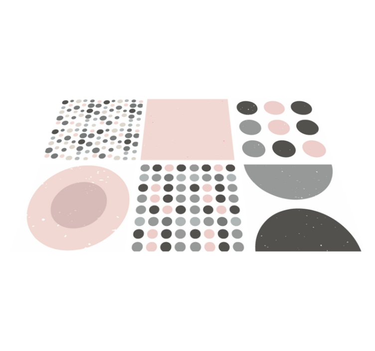 Tapis vinyle salle de bain carreaux scandinaves rebekka - TenStickers