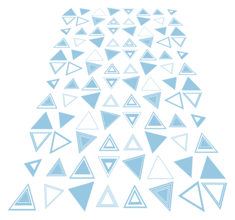 Tapis vinyle salle de bain motif triangle - TenStickers