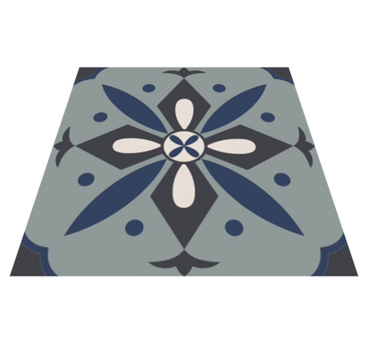 Tapis vinyle cuisine carreaux hydrauliques colorés - TenStickers