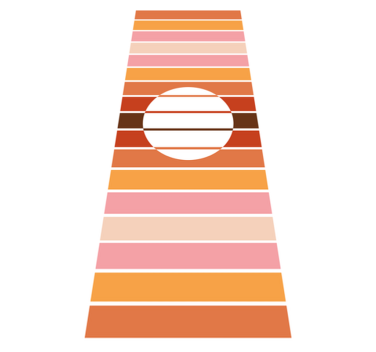 Tapis vinyle cuisine soleil des années 70 - TenStickers