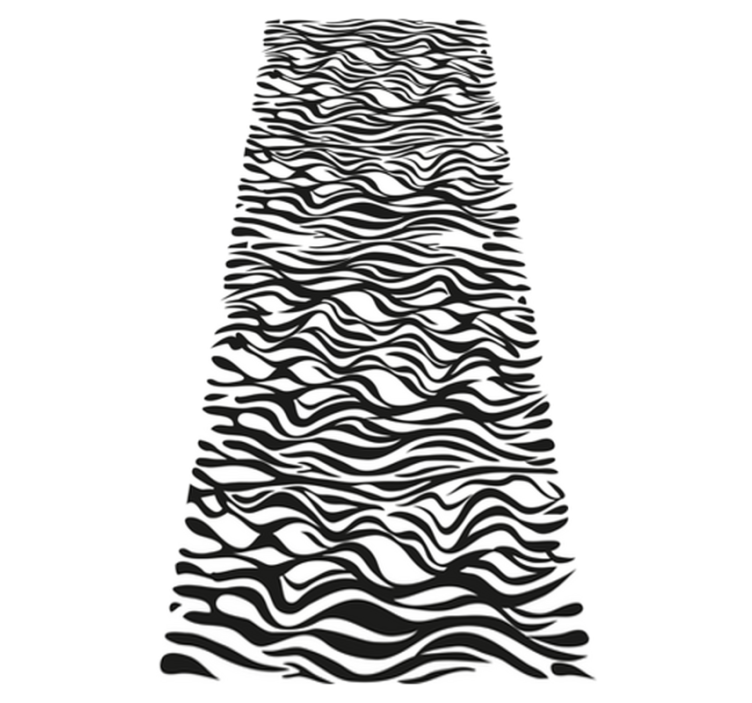Tapis vinyle cuisine fond zèbre - TenStickers